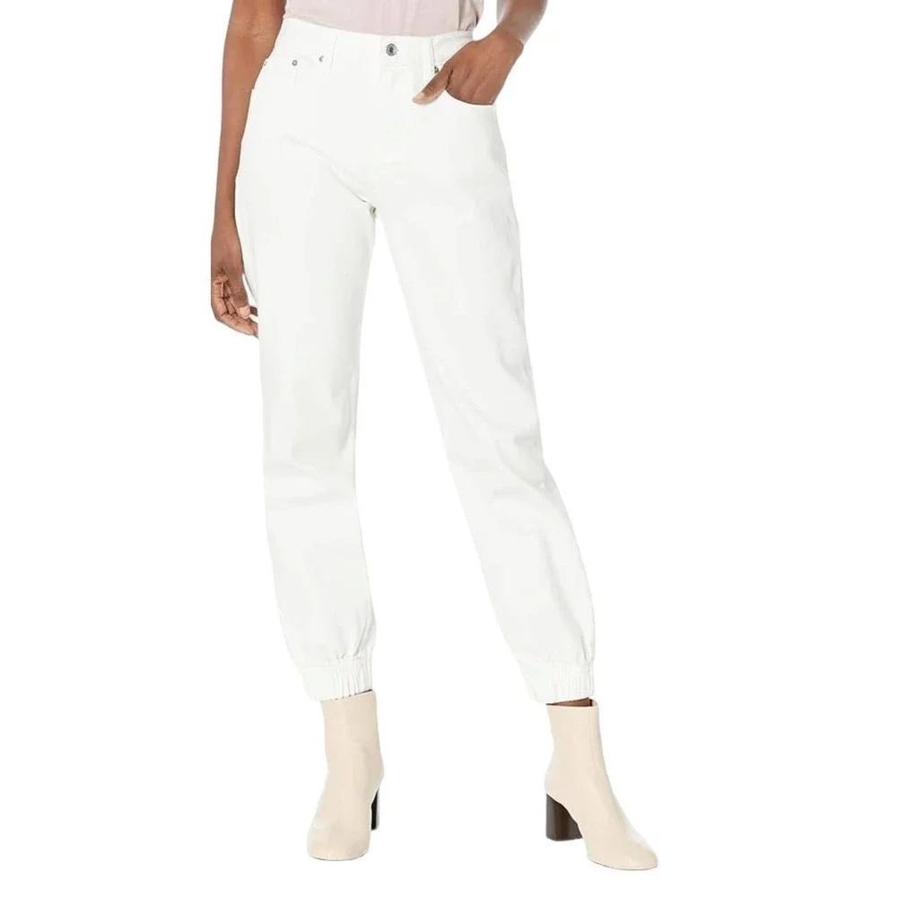 D4 Michael Kors White denim joggers NWT SZ 4